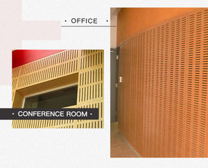 Chine Grande Usine Bon Prix Résistant à L'humidité Panneau Mural Bois Mdf Fendue Panneaux Acoustiques Pour <span class=keywords><strong>Studio</strong></span> Etc - Product Image 6