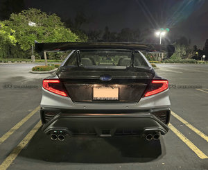 US Warehouse In Stock-Premium For Subaru WRX VBH OE Type Carbon Fiber Rear Trunk Pre-drilled OE spoiler hole Inc Fast Shipping - Product Image 2