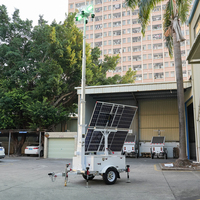 Torre de Vigilancia Móvil BIGLUX HiSOLO con Cámara Solar, Remolque CCTV, Mástil de 7m, IP65 Impermeable, 3 Días de Autonomía, Monitoreo de Construcción