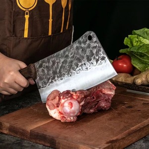 Couteau de <span class=keywords><strong>boucher</strong></span> Yangjiang forgé à la main, robuste et épaissi, en acier série 5Cr, lame de 21,5 cm, pour la viande rôtie et les os - Product Image 3