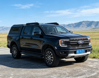 Couverture de benne pliante en acier de 5,5 pieds pour Ford F-150 avec hayon, auvent et couvre-benne