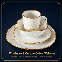 Vaisselle de style moderne service de table petit-déjeuner assiettes bols tasses céramique porcelaine vaisselle vaisselle