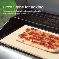 ROCKSHEAT Four à pizza en céramique jetable rectangulaire extra large 22 "X 14" X 0.6 "Barbecue industriel commercial lourd