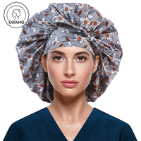 Nouveau design Coton imprimé africain Double face Premium Satin doublé Designer Bonnets ronds pour femmes
