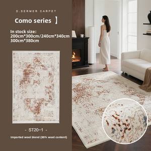 <span class=keywords><strong>Tapis</strong></span> de salon en mélange de laine de Nouvelle-Zélande, <span class=keywords><strong>tapis</strong></span> de chevet tissé à la main, sans formaldéhyde et sans colle - Product Image 6