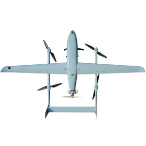 Long Range Professional Military Style Hybrid Vtol Fixed Wing Uav Drone For Mapping And Surveillance