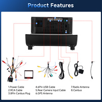 Podofo pour Fiat Ducato 2008-2015 Autoradio 7'' Android Radio de voiture Autoradio sans fil CarPlay/Android Auto/GPS/WiFi OEM/ODM