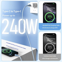 Câble de charge rapide Type C 100W, tressé en spirale, chargeur USB C rapide 6A 480 Mbps, compatible intelligent pour téléphone Android, iPhone, iPad