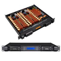 Penguat Daya Digital Kelas D 4 Kanal 1800W 1U Rak Mount untuk Audio Panggung, KTV, dan Audio Acara