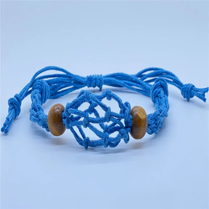 Pulseira de Macramê Vazia com Suporte para Cristal de Quartzo Bruto, Cordão de Rede para Joias DIY - Product Image 6