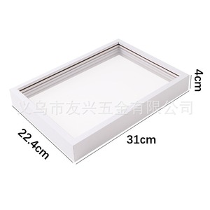 Cadre photo transparent rectangulaire pour empreintes de mains, en panneau artificiel, pour DIY artistique, idéal pour salon, chambre, bureau, entrée - Product Image 5