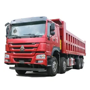 Comprar produtos chineses usados Sinotruk HOWO Caminhão pesado 380 HP 8X4 8.2m caminhões basculantes