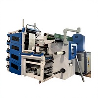 Nouvelle ligne de production entièrement automatique HENYUE Servo 4 couleurs Flexo pour papier/carton avec séchage UV, rouleaux d'étiquettes, vitesse élevée 100m/min