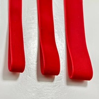 Ruban en velours polyester rouge Ribbli, bobine continue de 100 yards, ruban de Noël DIY pour emballages cadeaux, artisanat, décoration de la maison