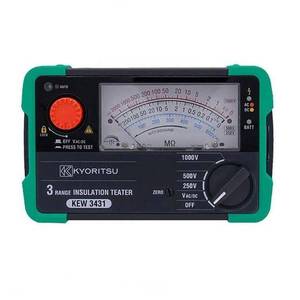 Megóhmetro de Puntero Kyoritsu KEW 3432, Medidor de Resistencia de Aislamiento de 500V, Hecho en Japón - Product Image 4