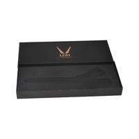 Boîte à ciseaux à cheveux en carton dur, boîte de Collection personnalisée avec mousse Eva, noir mat, vente en gros, 9 pièces