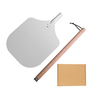 Pala per <span class=keywords><strong>Pizza</strong></span> in Alluminio Personalizzata con Manico in Legno - Product Image 4