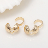 Boucle en plaqué or 14K pour la fabrication de bracelets et colliers, vente en gros d'usine, 10 pièces