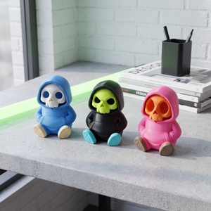 Nueva Decoración de Escritorio de Halloween, Superventas Transfronterizas, Adornos de Calavera Impresos en 3D, Ecológicos, de PLA, Estilo Moderno y Simple - Product Image 2