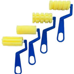 7-образная ручка желтая губка четыре вида зернистой роликовой кисти - Product Image 1