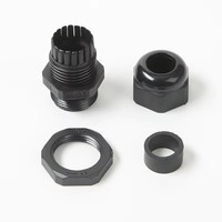 Connecteur étanche en nylon série M ELEWIND, tête de fixation de câble en plastique métrique M12/M16/M20