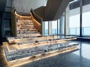 Dalles de marbre modernes élégantes et luxueuses, pierre naturelle chaude, revêtement de sol intérieur, panneaux muraux, dessus de table à manger, poli, adouci, imperméable - Product Image 4