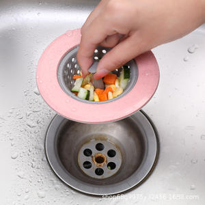 Hair and Floor Drain Cover Silicone Kitchen <b>Sink</b> Strainer Drain <b>Plugs</b> Strainers Sewer Hair Filter Collect Bath Drain Stopper - Product Image 4