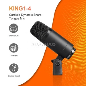 Ensemble de microphones pour batterie professionnel 7 pièces, design léger à réduction de bruit pour enregistrement en studio et performance live <span class=keywords><strong>KING</strong></span>-717 - Product Image 6