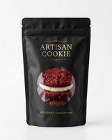 Sacs d'emballage plats thermoscellables en mono-PE recyclables imprimés sur mesure pour biscuits de boulangerie, biscuits individuels, snacks, avec logo personnalisé