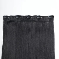 Extensions capillaires chinoises en gros à clipser, 100 % cheveux humains vierges, style lisse et ondulé, double trame machine, plusieurs couleurs pour salon