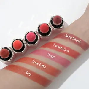 Vente en gros de fard à joues 100% à base de squalane, de vitamine E, d'huile de jojoba, maquillage OEM Vrgan Cream Liquid <span class=keywords><strong>Blush</strong></span> Private Label - Product Image 6