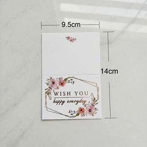 Cartões de Saudação em Papel Revestido com Impressão em Tela e Estampagem Dourada - Cartões Dobráveis de Agradecimento e Melhores Desejos - Product Image 3