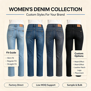 <span class=keywords><strong>Jeans</strong></span> da Lavoro Super Elasticizzati in Denim, Vestibilità Skinny, <span class=keywords><strong>Elastico</strong></span> in Vita, 5 Tasche <span class=keywords><strong>con</strong></span> Logo in Pelle, <span class=keywords><strong>Jeans</strong></span> Skinny Elasticizzati all'Ingrosso - Product Image 4