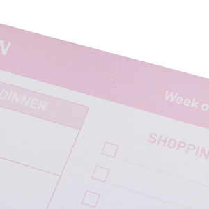 Lista de comestibles con impresión personalizada, Menú semanal y planificador de comida, Bloc de notas - Product Image 5