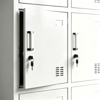 Casier en acier pour étudiants, casier métallique à 12 portes, armoire à colis, casiers métalliques pour l'école et le dortoir
