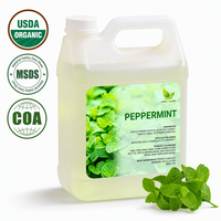 Huile essentielle de Mentha Piperita biologique distillée à la vapeur pour l'aromathérapie, le massage et la fabrication de savon, vente en gros, USDA