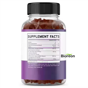 Gummies à l'extrait de safran en marque propre, régulent l'humeur, gummies véganes sans sucre, favorisent la circulation sanguine, compléments alimentaires pour la santé - Product Image 4