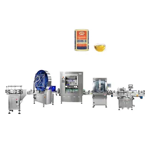 Full Automatic Edible Oil Filling and Sealing Packing Line Paste Pet Food Liquid Filing Packing Machine