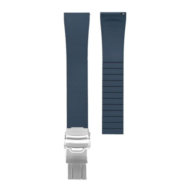 ONTHELEVEL 18/19/20/21/22mm CTS FKM Rubber Watch Strap Cut to Size Rubber Quick Release Watch Band Fit Your Wrist