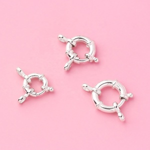 Đồ Trang Sức Tự Làm Phụ Kiện Ban Chỉ Đạo Bánh Xe Khóa Mùa Xuân Clasp 925 <span class=keywords><strong>Sterling</strong></span> Bạc La Mã Khóa Bong Bóng Khóa Móc Cho Vòng Cổ - Product Image 2