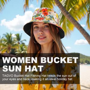 <strong>Floral</strong> Fisherman Outdoor Sun Protection Spring Summer Foldable Tie Bow <strong>Bucket</strong> <strong>Hat</strong> - Product Image 5