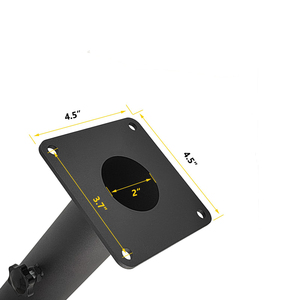 JH-Mech Tùy Chỉnh 24.5 "X 24.5" X 14 "Sân Sau Bền Không Thấm Nước Màu Đen Ngoài Trời Kim Loại Sắt Ô Cơ Sở Dù Đứng Kim Loại Phẳng Cơ Sở - Product Image 2