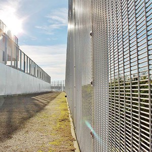Clôture en acier soudé haute sécurité de 6 pieds avec design naturel <span class=keywords><strong>et</strong></span> service de modélisation 3D pour prison - Product Image 2
