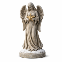 Statue d'ange classique en résine WeiVista, sculpture de Noël peinte à la main, décoration extérieure personnalisée en usine