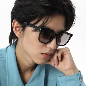 Dl-28228 Gafas de sol polarizadas con montura cuadrada para hombre, color negro, Tr Metals Uv400, lentes Tac, parasoles de clase 2 para uso en exteriores - Product Image 5