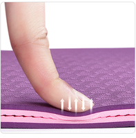 Tapis de Pilates imprimé avec motif personnalisé, tapis de yoga épais et grand en TPE, écologique, antidérapant, 8 mm avec logo