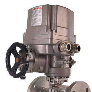 Vannes à boisseau sphérique intelligentes motorisées à 2 voies en acier inoxydable standard, à bride, OEM TOQG-94C2-16-P, robustes - Product Image 1