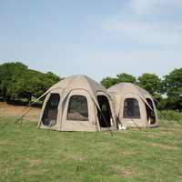 Maison extérieure portative de tissu de grande tente gonflable de camping de haute qualité avec une structure de chambre à coucher