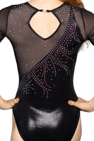 Tenue de gymnastique et de ballet personnalisable Edrei pour enfants, confortable, respirante, en polyester, imprimée par sublimation, avec strass