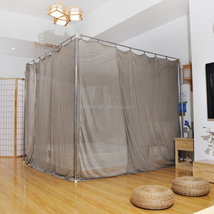 Moustiquaires carrées en fibre d'argent avec protection contre les radiations mises à la terre pour la maison - Product Image 1